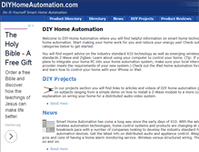 Tablet Screenshot of diyhomeautomation.com